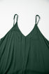 Duffel Green Spaghetti Straps Pocketed Slouchy Maxi Dress